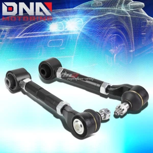 FOR 03-07 ACCORD/TSX CL7 CL9 BLACK ADJUSTABLE REAR CAMBER CONTROL SUSPENSION ARM - Picture 1 of 5