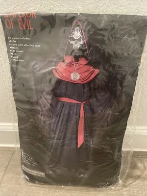 Funworld Emperador del Mal Niño Capa Disfraz Negro Bata con Capucha Halloween Seis 8-10 Foto 1 de 4