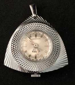 Vintage SWISS MADE DRIMEX Toptime Mechanical Wind Up LADIES PENDANT WATCH - Picture 1 of 6