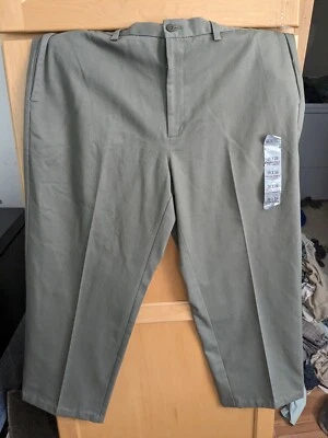 Architect Mens green Khaki Dress Pants 38x30 (28-30) Career Slacks Stretch NWT - Image 1 of 4