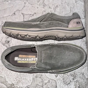 Skechers 64109 Avilo Vintage-Wash Canvas Relaxed-Fit Slip-In Sneakers Shoes 8 - Picture 1 of 6