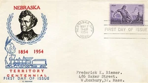 1060 3c NEBRASKA TERRITORIAL - C. George cachet - Picture 1 of 1