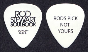 Rod Stewart Signature White Guitar Pick #2 - 2010 Soulbook Tour - Picture 1 of 1