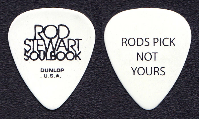 Rod Stewart Signature White Guitar Pick #2 - 2010 Soulbook Tour - Image 1 of 1