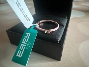 BN EFFY Collection Morganite (1/5 ct. t.w.) & Enamel Solitaire Ring size US 7 - Picture 1 of 7