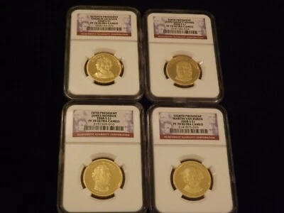 2008 -S    Presidents     4 Coin Set       NGC PF 70 Ultra Cameo - Image 1 of 2
