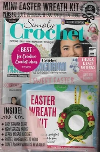 Simply Crochet #82 With Easter Wreath Kit &  Amigurimi Egg Cosies To Hook - Picture 1 of 1