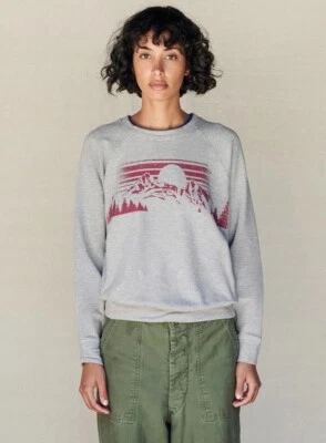 SUNDRY ANTHROPOLOGIE Ski Club Montaña Retro Gráfico Sudadera 4 XL 14 $138 Foto 1 de 4