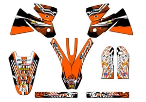 1998-2000 EXC MAYHEM Orange Senge Graphics Kit Compatible with KTM - Bild 1 von 10
