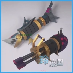 Arcane: League of Legends Jinx Cosplay Minigun Weapon Props EVA Kits Halloween - Picture 1 of 17