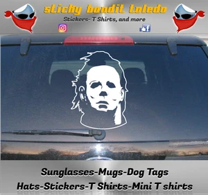 Halloween Micheal Myers Horror 6 Zoll Fenster Vinyl Aufkleber Sticker - Bild 1 von 3