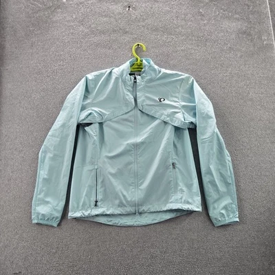 Pearl Izumi Women Jacket M Blue Windbreaker Cycling Quest Barrier Convertible - Image 1 of 4