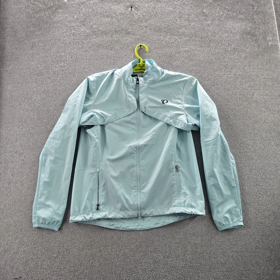 Pearl Izumi Women Jacket M Blue Windbreaker Cycling Quest Barrier Convertible - Image 1 of 4