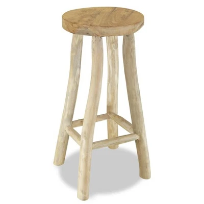 NNEVL Bar Stool Solid Teak Wood - Image 1 of 4