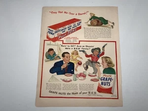 Vintage Post Grape Nuts and Post Tens 1949 Magazine Ad - Picture 1 of 3