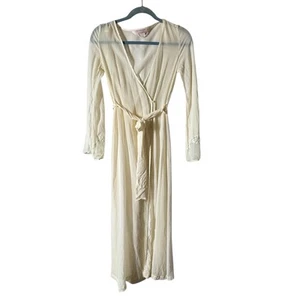 Vintage Victoria Secret Negligee Set Kleid & Morgenmantel Damen Small 100 % Seide - Bild 1 von 12