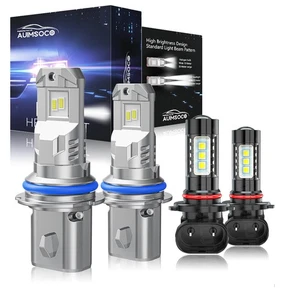 For Ford F-150 Heritage 2004 Cab Pickup 2/4-Door LED Headlight White Bulbs 6500K - Picture 1 of 17