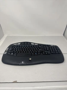 Logitech K350 Wireless Comfort Wave Ergonomic Keyboard USB Dongle Tested Works! - Picture 1 of 13