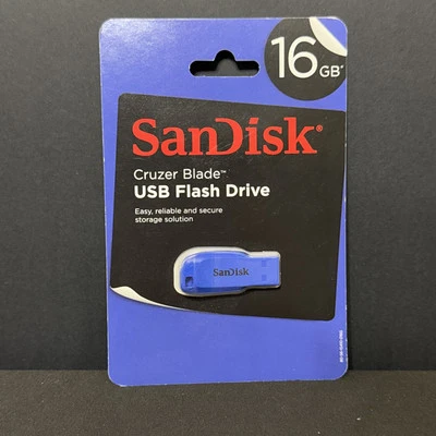 Sandisk CRUZER BLADE 16GB SDCZ50C-016G-AW4G USB 2.0 Flash Pen Drive 16G NEW - Image 1 of 2