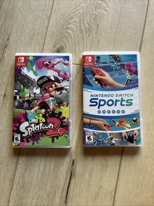 Splatoon 2 and Nintendo Switch sports. two game combo - Picture 1 of 6