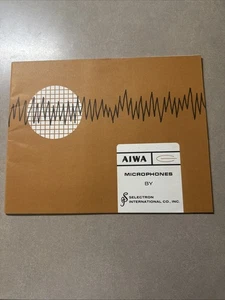 1968 AIWA Microphone Catalog Selectron Ribbon Dynamic Directional VM DM Prices! - Picture 1 of 20