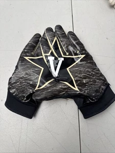 Guantes de fútbol americano Nike Vanderbilt Team emitidos Alpha blancos negros dorados XL Star V - Imagen 1 de 10