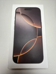 Original Apple iPhone 16 Pro Max / Desert Titanium / Empty Box Only / 256 GB - Photo 1 sur 4