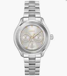 BOSS LIDA Women’s Quartz Watch Stainless Steel Bracelet Silver Analogue, Gift - Picture 1 of 7