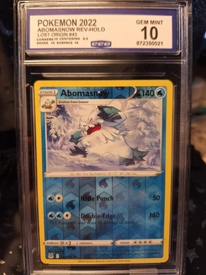 Pokémon 2022 Abomasnow # 43/196 Lost Origin Reverse Holo - CCG 10 - Image 1 of 2