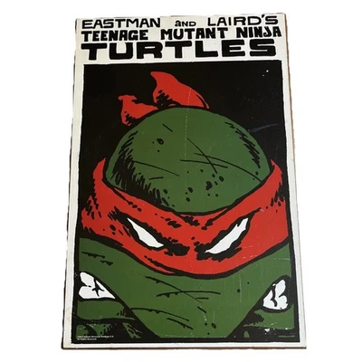 Silver Buffalo Teenage Mutant Ninja Turtles TMNT Wood Wall Plaque 13 x 19 - Image 1 of 4