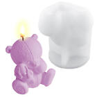 1*Bear Silicone Mold Lovely 3D Bear Ice Mold For DIY Candy Soap Candle Chocolate