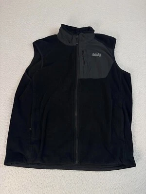 REI Co-op Mens Full Zip Fleece Recycled Polyester Mock Neck Vest Jacket Black L - Image 1 of 4