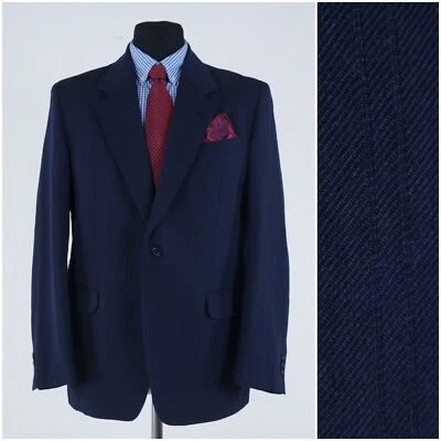 Mens Vintage Blue Blazer 42R UK Size Wool Sport Coat Jacket - Image 1 of 4