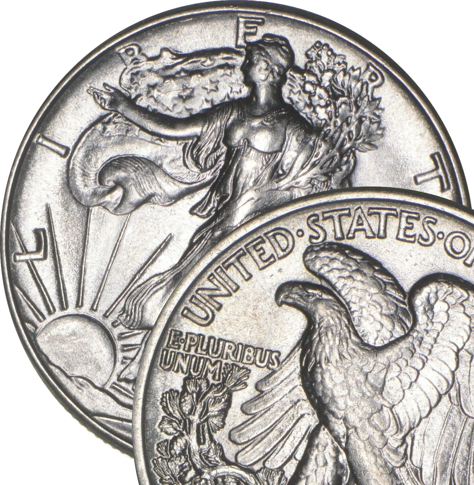 Choice BU - 1946 Walking Liberty Half Dollar - 90% Silver - Uncirculated Unc - Image 1 of 1