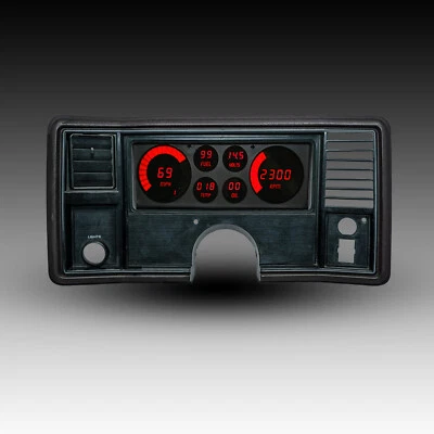Intellitronix 1978-1988 Monte Carlo DIGITAL Dash Panel Red LED Direct Fit Gauges - Image 1 of 4