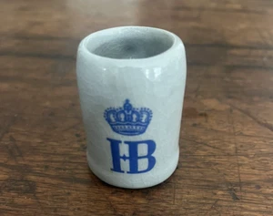 Vintage Hofbräuhaus Munchen HB Salt Glaze Stoneware Mini Stein Beer Mug German - Picture 1 of 3