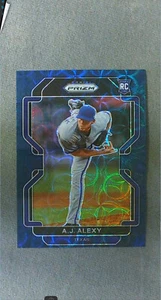 2022 Panini Prizm Tier II Navy Blue Kaleidoscope #150 A.J. Alexy Rangers #d/35 - Picture 1 of 2