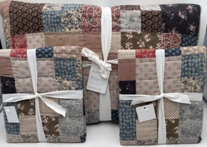 Pottery Barn Mila Reversible Patchwork KING Quilt & 2 KING Shams ~ Multi - Picture 1 of 4