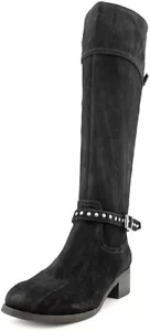 Marc Fisher Tanker Women's Black Suede Fashion Mid-Calf Boots DARK BROWN 9.5 - Picture 1 of 5