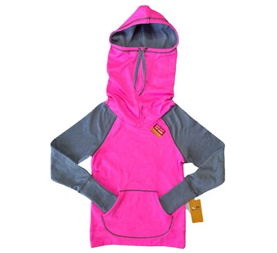 C9 Champion women’s duo dry Funnel hoodie Front pocket pink/gray Thumb Holes XS - Image 1 of 4