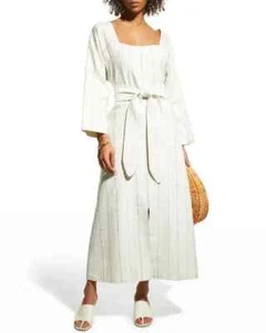 Mara Hoffman Shay Belted Cotton-Linen Maxi Dress Size S - Picture 1 of 21