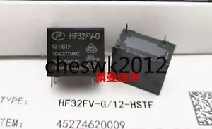 5 PIEZAS NUEVO HF32FV-G 12-HSTF Hongfa Relé 12VDC 4 pines 10A - Imagen 1 de 3