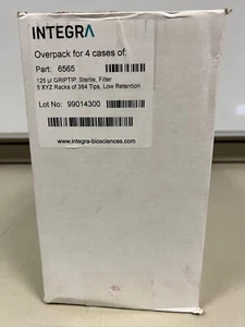 Integra 6565, Caja de 4 x (Filtro Estéril 125uL 5 Bastidores de 384), ENVÍO GRATUITO - Imagen 1 de 4