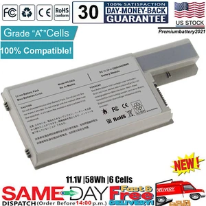 Battery for Dell Latitude D820 D830 D531 M4300 M65 312-0393 CF623 Laptop PC Fast - Picture 1 of 7
