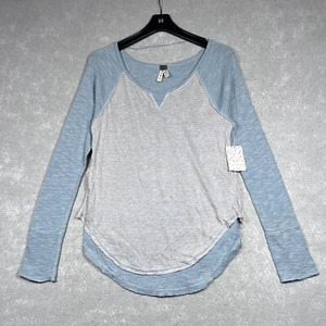 We the Free T Shirt Women’s Medium Loving Good Vibrations Round Neck Long Sleeve - Picture 1 of 10