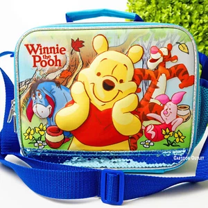 Disney Winnie The Pooh 3D Lunch Bag Tote Lunch box Tigger Eeyore Piglet New - Picture 1 of 9