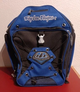 Troy Lee Designs Backpack Racing Team Moto Multi Pocket Blue EUC - Picture 1 of 7
