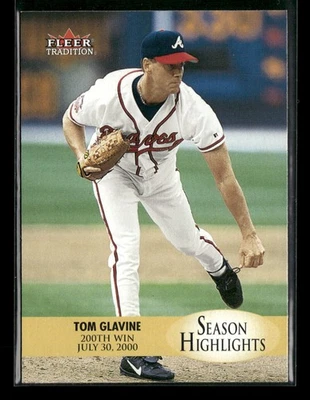 2000 Fleer Tradition Update #U6 Tom Glavine Atlanta Braves - Image 1 of 2