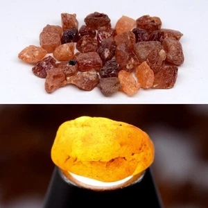π 51.63ct 31pcs Lot Rough Natural Orange Spessartite Garnet - Nigeria Gemstone - Picture 1 of 6