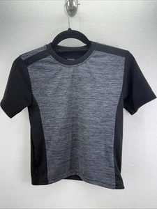 Thletex Tex Black & Gray Kids Shirt Size S 8 - Picture 1 of 4